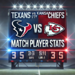 Texans vs Ansas City Chiefs Match Player Stats: